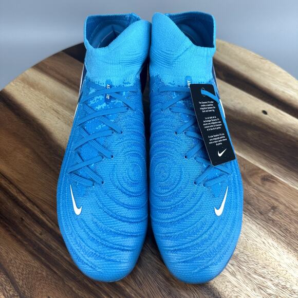 Nike Phantom Luna II Elite FG Men\'s Size 10.5 Blue Fury White Soccer FJ2572-400 main image 6